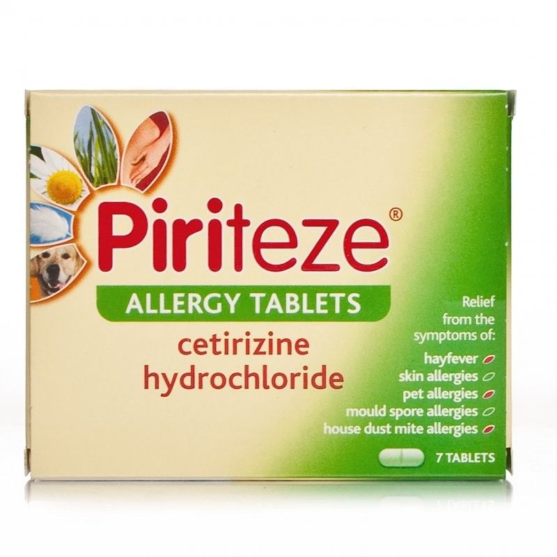 Piriteze Allergy Tabs 10MG  7S