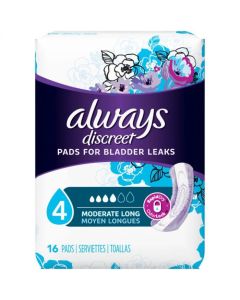 Picture of Always Discreet Value Pack Long+ Pads  16CT