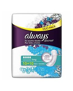 Picture of Always Discreet Value Pack Long Pads  20CT