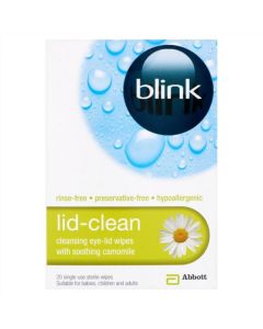 Picture of Blink Lid-Clean Eye Wipes  20
