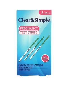 Picture of Clear & Simple Pregnancy Test Strips  3 Strips