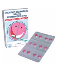 Picture of Endekay Disclosing Tablets Erythrosine  6MG