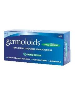 Picture of Germoloids Trip Action Suppositories Lge  24S