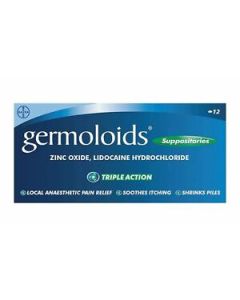 Picture of Germoloids Triple Action Suppos Std  12S