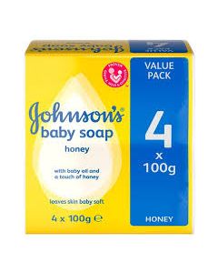 Picture of Johnsons Baby Soap Honey  4X100G