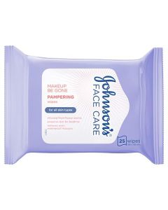 Picture of Johnsons Face Care Wipes Pampering  25S