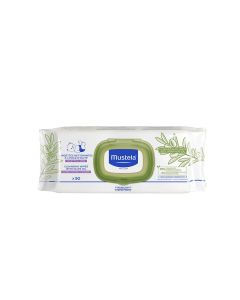 Picture of Mustela Cleansing Wipes With Olive Oil For Nappy Change 50 Wipesnew