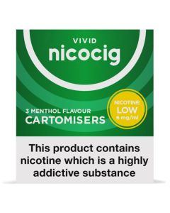 Picture of Nicocig Cartomiser Menthol Low  3