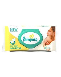 Picture of Pampers Sensitive New Baby Wipes  50S