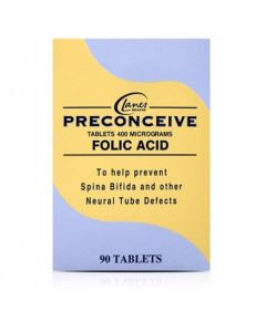 Picture of Preconceive Folic Acid Tab 400MCG  90