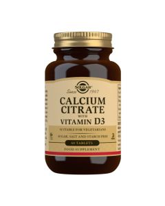 Picture of Solgar Calcium Citrate with Vitamin D3 60 Tablets