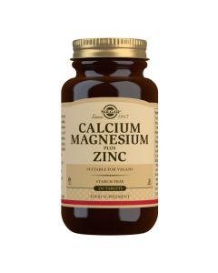 Picture of Solgar Calcium Magnesium plus Zinc 250 Tablets