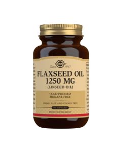 Picture of Solgar Cold Pressed Flaxseed Oil 1250MG 100 Softgels