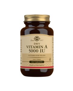 Picture of Solgar Dry Vitamin A 5000 IU 100 Tablets