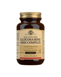 Picture of Solgar Glucosamine MSM Complex (Shellfish-free) 60 Tablets