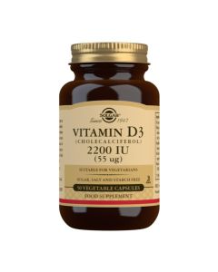 Picture of Solgar Vitamin D3 (Cholecalciferol) 2200 IU 50 Veg. Caps